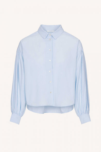 SARAH SHORT CHAMBRAY BLOUSE