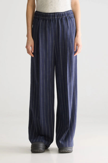 VESPA BLUE PINSTRIPE PANTS