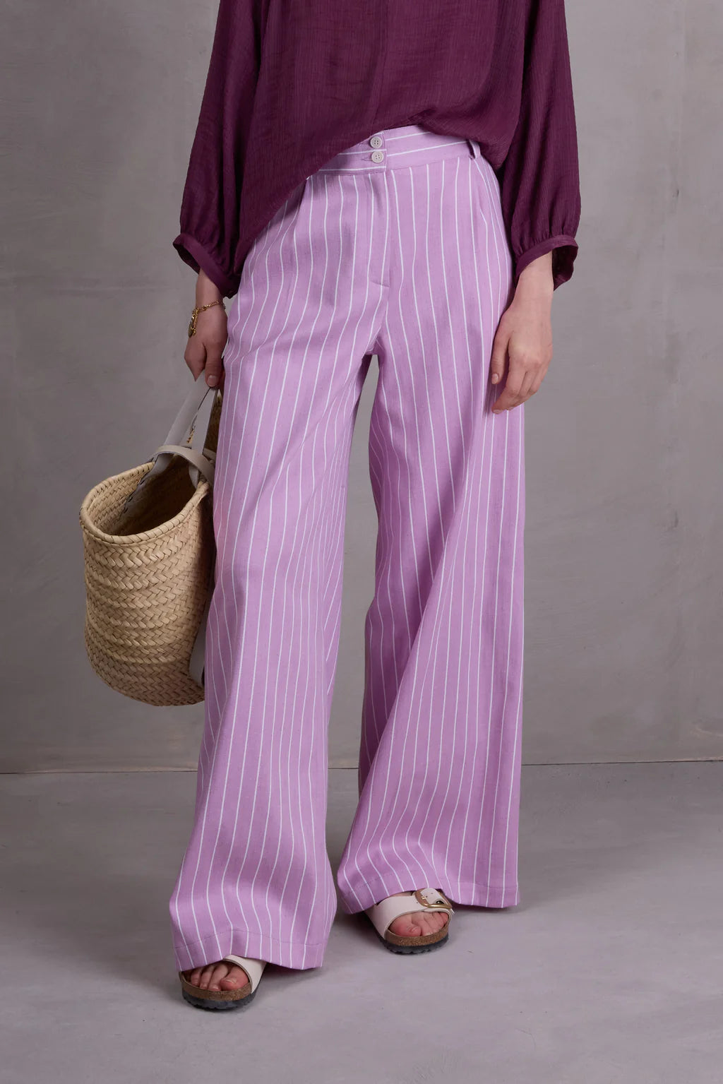 ZOELLA BROEK BRIGHT LILAC STRIPES