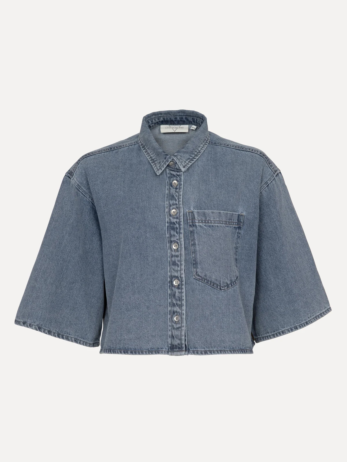 LOGAN CROPPED DENIM SHIRT