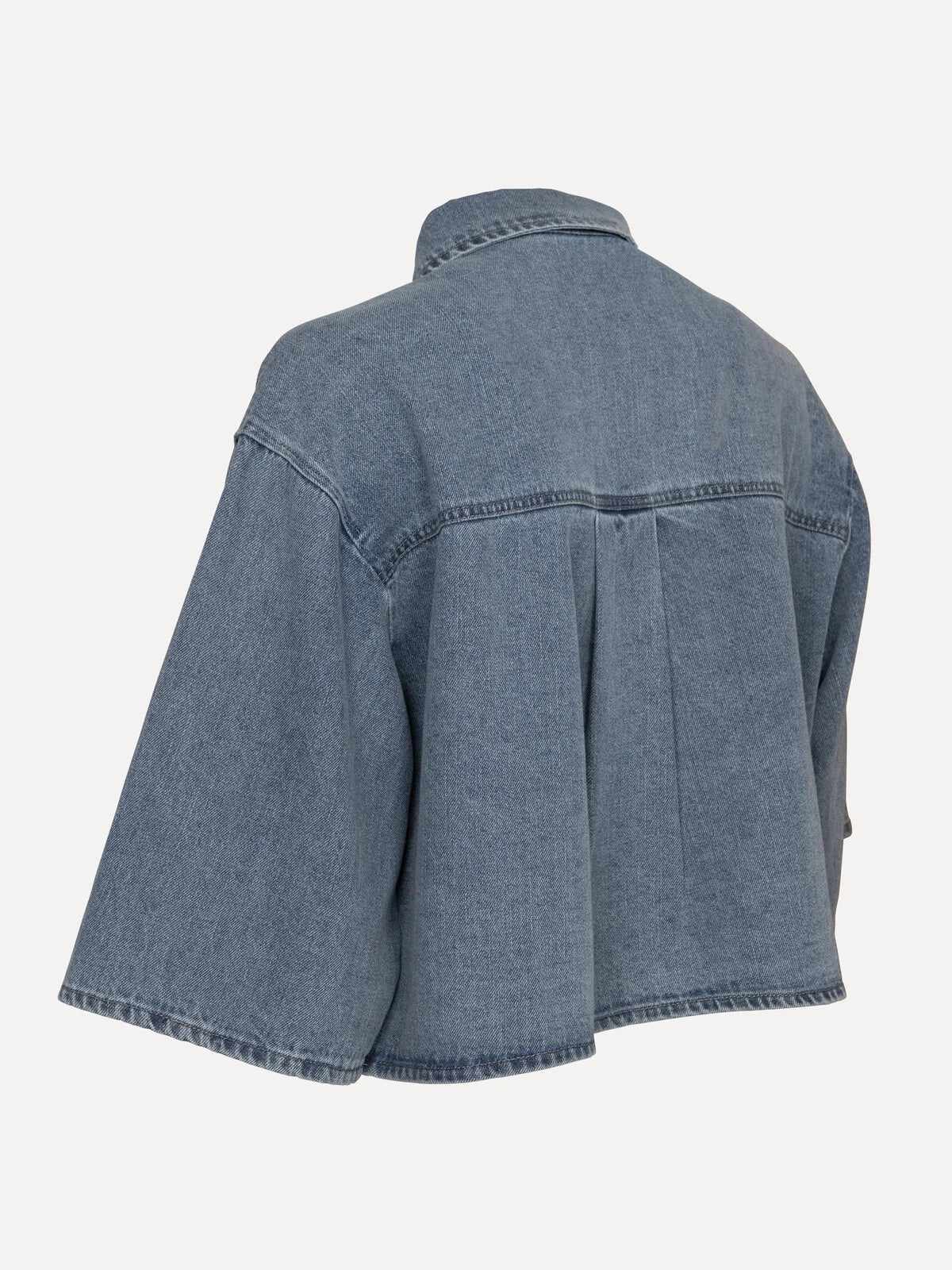 LOGAN CROPPED DENIM SHIRT